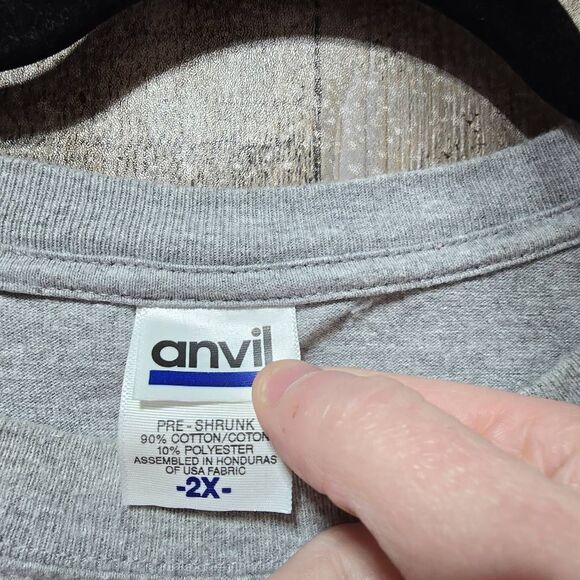 Anvil Vintage Y2K Grey Montana Horse Graphic Tee - Picture 4 of 4